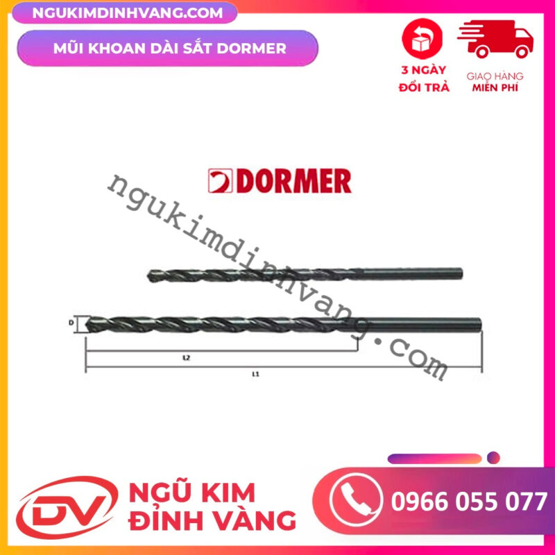 mũi khoan dài sắt dormer anh quốc