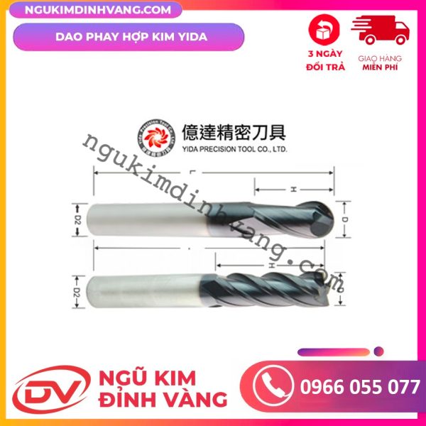 Dao Phay Hợp Kim Yida YDS10 45HRC