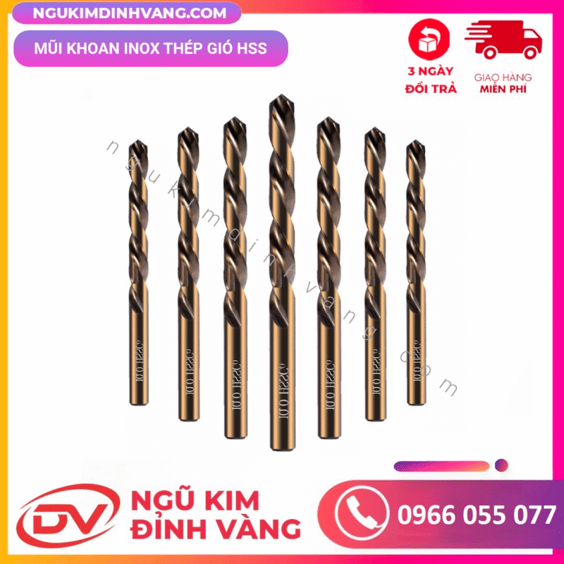 mũi khoan inox thép gió HSS