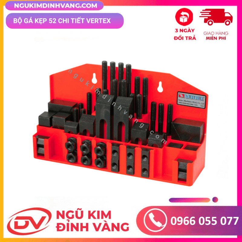 bộ gá kẹp 52 chi tiết
