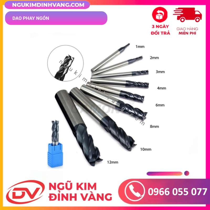 dao phay ngón hợp kim