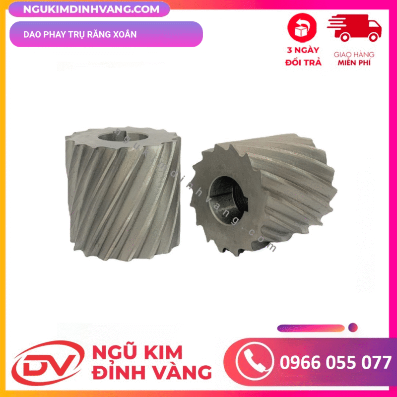 dao phay trụ răng xoắn