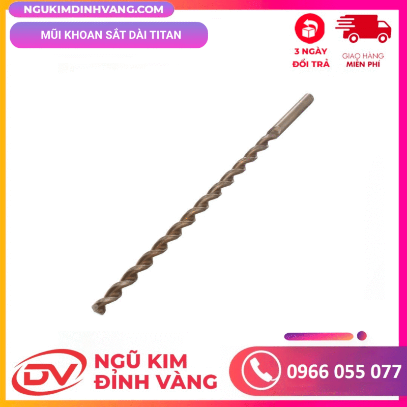 mũi khoan sắt dài titan