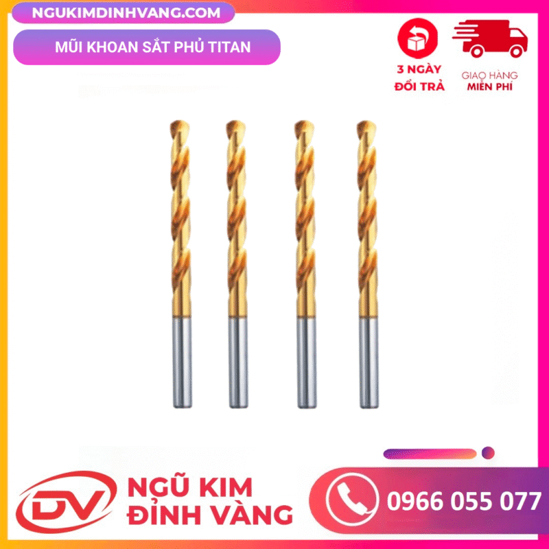mũi khoan sắt phủ titan