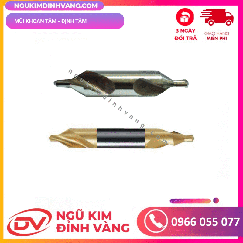 mũi khoan tâm và định tâm
