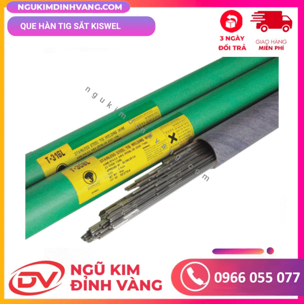que hàn tig sắt kiswel