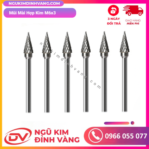 Mũi Mài Hợp Kim M6x3