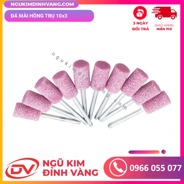 Đá mài hồng nhọn 10x3