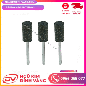 Đầu mài cao su trụ 6x3