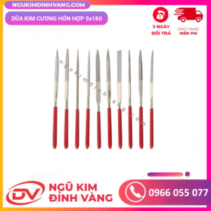 Dũa kim cương hỗn hợp 5x180 ( 10 cái/bộ)
