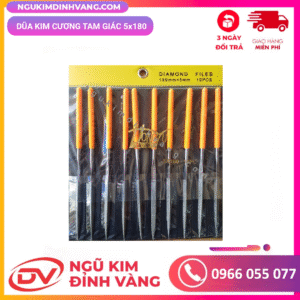 Dũa kim cương tam giác 5x180 (10 cái/bộ)