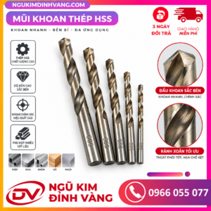 mũi khoan thép HSS
